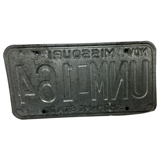 1997 VTG Missouri‎ Show-Me State License Plate UNM164 Man Cave Garage Restaurant - Picture 5 of 7